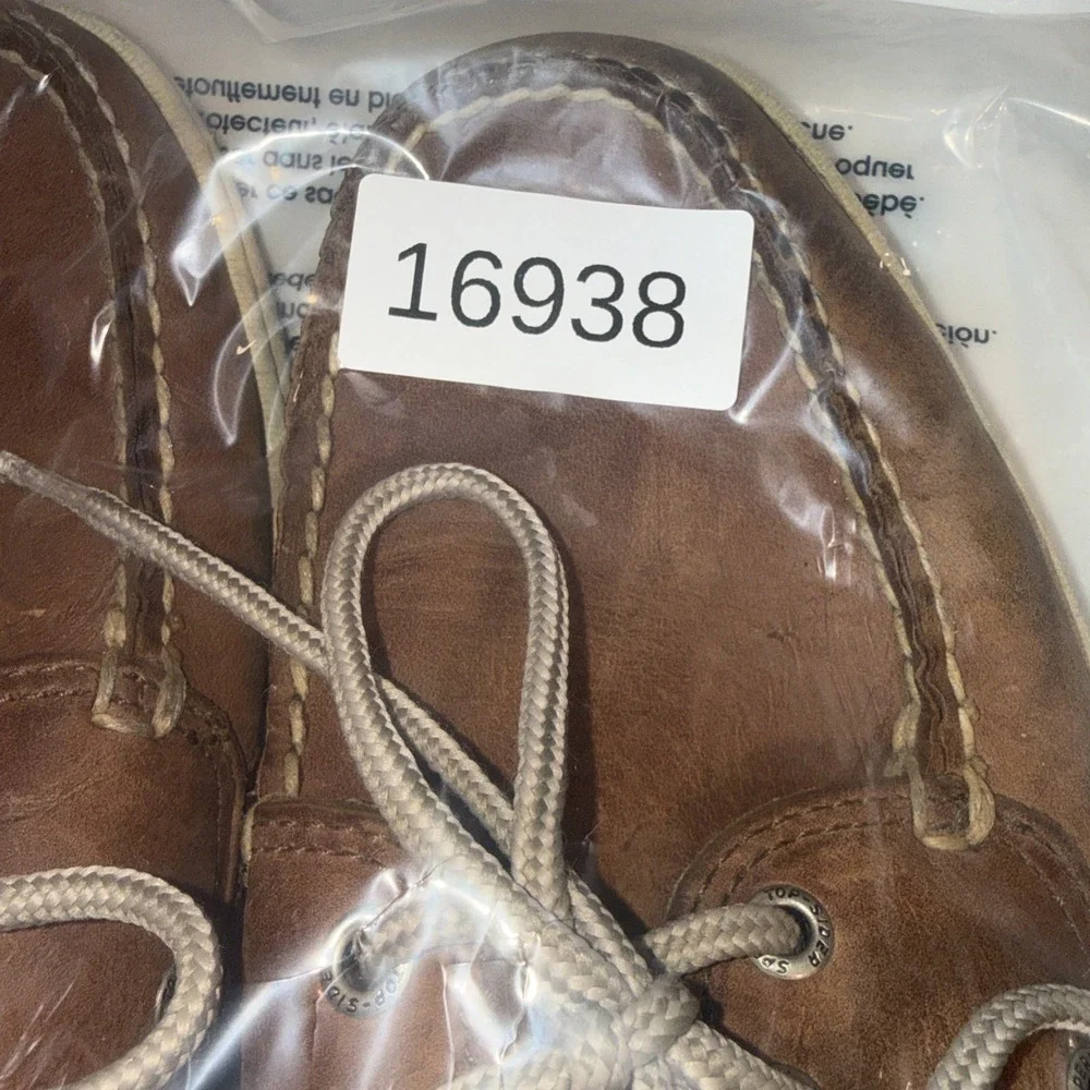 Sperry Top-Sider Intrepid 2eye Tan Leather Boat Shoes 0276308 Size 10.5